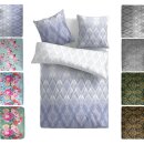 Bettwäsche-Set 2-teilig Satin-Baumwolle 135x200/80x80cm