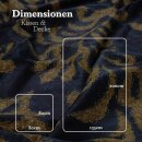 Bettwäsche-Set 2-teilig Satin-Baumwolle 135x200/80x80cm Ornament Anthrazit / Orange