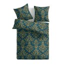 Bettwäsche Satin 80x80+135x200 Ornament Grün /...