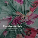 Bettwäsche-Set 2-teilig Satin-Baumwolle 135x200/80x80cm Frühjahresblumen Grün