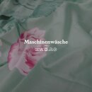 Bettwäsche-Set 2-teilig Satin-Baumwolle 135x200/80x80cm Frühjahresblumen Grün