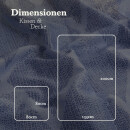 Bettwäsche Satin 80x80+135x200 Raute Blau