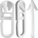 Gardinenaufhängzubehör 50 Stück Klick-Gleiter (Kunststoffschienen)
