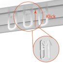Gardinenaufhängzubehör 50 Stück Klick-Gleiter (Kunststoffschienen)