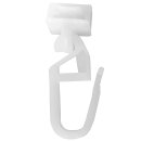 Gardinenaufhängzubehör 50 Stück Klick-Gleiter (4-4,6mm / Kunststoff- & Aluminiumschienen)