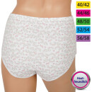 Damen Baumwoll Hüftslip 5er Pack bedruckt L / 44-46 Blumen - Print