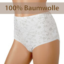 Damen Baumwoll Hüftslip 5er Pack bedruckt L / 44-46 Blumen - Print