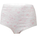 Damen Baumwoll Hüftslip 5er Pack bedruckt L / 44-46 Blumen - Print