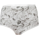 Damen Baumwoll Hüftslip 5er Pack bedruckt L / 44-46 Blumen - Print