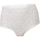 Damen Baumwoll Hüftslip 5er Pack bedruckt L / 44-46 Blumen - Print