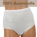 Damen Baumwoll Hüftslip 5er Pack bestickt L / 44-46 Blumen - Stickerei