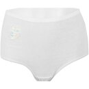Damen Baumwoll Hüftslip 5er Pack bestickt L / 44-46 Blumen - Stickerei