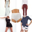 Damen Baumwoll Hüftslip 5er Pack bestickt L / 44-46 Blumen - Stickerei