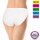 Damen Baumwoll Hüftslip 5er Pack bestickt L / 44-46 Blumen - Stickerei