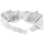 BH Verlängerung, Bra Extender - (3er Pack) 32mm, 2 Haken