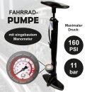 Standpumpe für alle Ventilarten - Schwarz