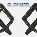 Fahrradpedalen mit integrierten Reflektoren 9,5cm x 9,5cm - MTB "sw"