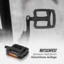 Fahrradpedalen mit integrierten Reflektoren 9cm x 8cm - City "sw"
