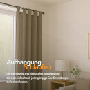 Dekoschal Ellen Schlaufen, 140x245cm - Sandgrau