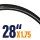 Fahrradmantel 28x1.75 W3116 Reflective Strip