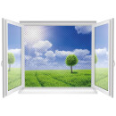 Mückennetz Fliegengitter Insektenschutz für Fenster Polyester 130x150 cm 4 Stück
