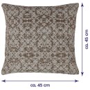 Kissenhülle 45x45cm - Bohemian - Orient Taupe