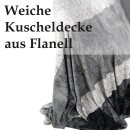 Kuscheldecke 150x200cm - Flanell - Cross Check