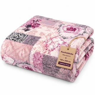 Kuscheldecke 150x200cm - Flanell - Mandarino