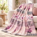 Kuscheldecke 150x200cm - Flanell - Mandarino