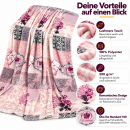 Kuscheldecke 150x200cm - Flanell - Mandarino