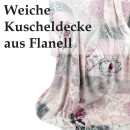 Kuscheldecke 150x200cm - Flanell - Mandarino