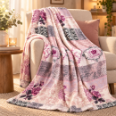 Kuscheldecke 150x200cm - Flanell - Mandarino