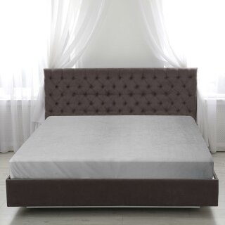 Spannbettlaken Cashmere Touch - 140-160x200cm (Silber)