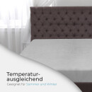 Spannbettlaken Cashmere Touch 140-160 x 200cm Silber