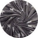 Wende-Bettwäsche 2-teilig "Cashmere Touch" 135x200/80x80cm Sterne Anthrazit