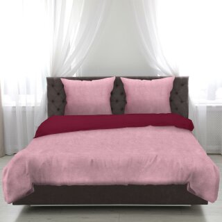 Bettwäsche Cashmere Touch - 80x80+135x200cm - Rose / Beere