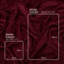 Bettwäsche Cashmere Touch - 80x80+135x200cm - Rose / Beere