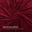 Wende-Bettwäsche 2-teilig "Cashmere Touch" 135x200/80x80cm Rose/Beere