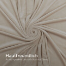 Wende-Bettwäsche 2-teilig "Cashmere Touch" 155x220/80x80cm Beige/Taupe