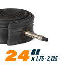 Fahrradschlauch 24 Zoll ( DV ) 24x1,75 - 2,125 ( 47/57 - 507 ) - Dunlop Ventil