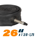 Fahrradschlauch "2er Pack" 26 Zoll ( DV ) 26x1 3/8 - 1,75 ( 32/47 - 559/597 )