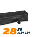 Fahrradschlauch "2er Pack" 28 Zoll ( DV/AV/SV ) 28x13/8 - 15/8 ( 28/47 - 622/635 )