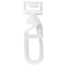 Zubehör für Aluminium Vorhangschiene Weiß 1/2 Lauf Klickgleiter (20 Stück)