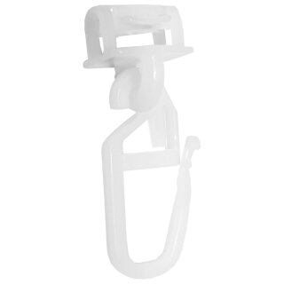 Zubehör für Aluminium Vorhangschiene Silber 1/2 Lauf Klickgleiter (20 Stück)