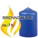 Stumpenkerzen Ø4xH6cm 6er-Pack Blau