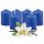 Stumpenkerzen Ø4cm x 6cm - 6er Pack - Blau