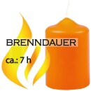 Stumpenkerzen Ø4cm x 6cm - 6er Pack - Ocker