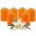 Stumpenkerzen Ø4xH6cm 6er-Pack Ocker