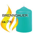 Stumpenkerzen Ø4cm x 6cm - 6er Pack - Türkis