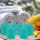 Stumpenkerzen Ø4cm x 6cm - 6er Pack - Türkis